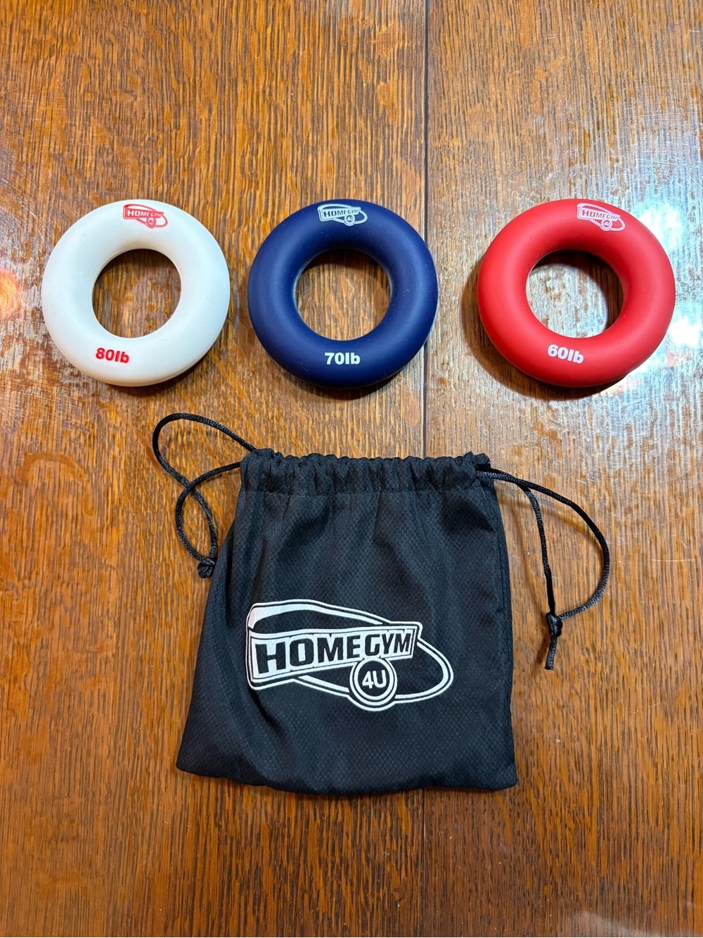 Home Gym 4U Hand Grip Strengtheners - White/Blue/Red
